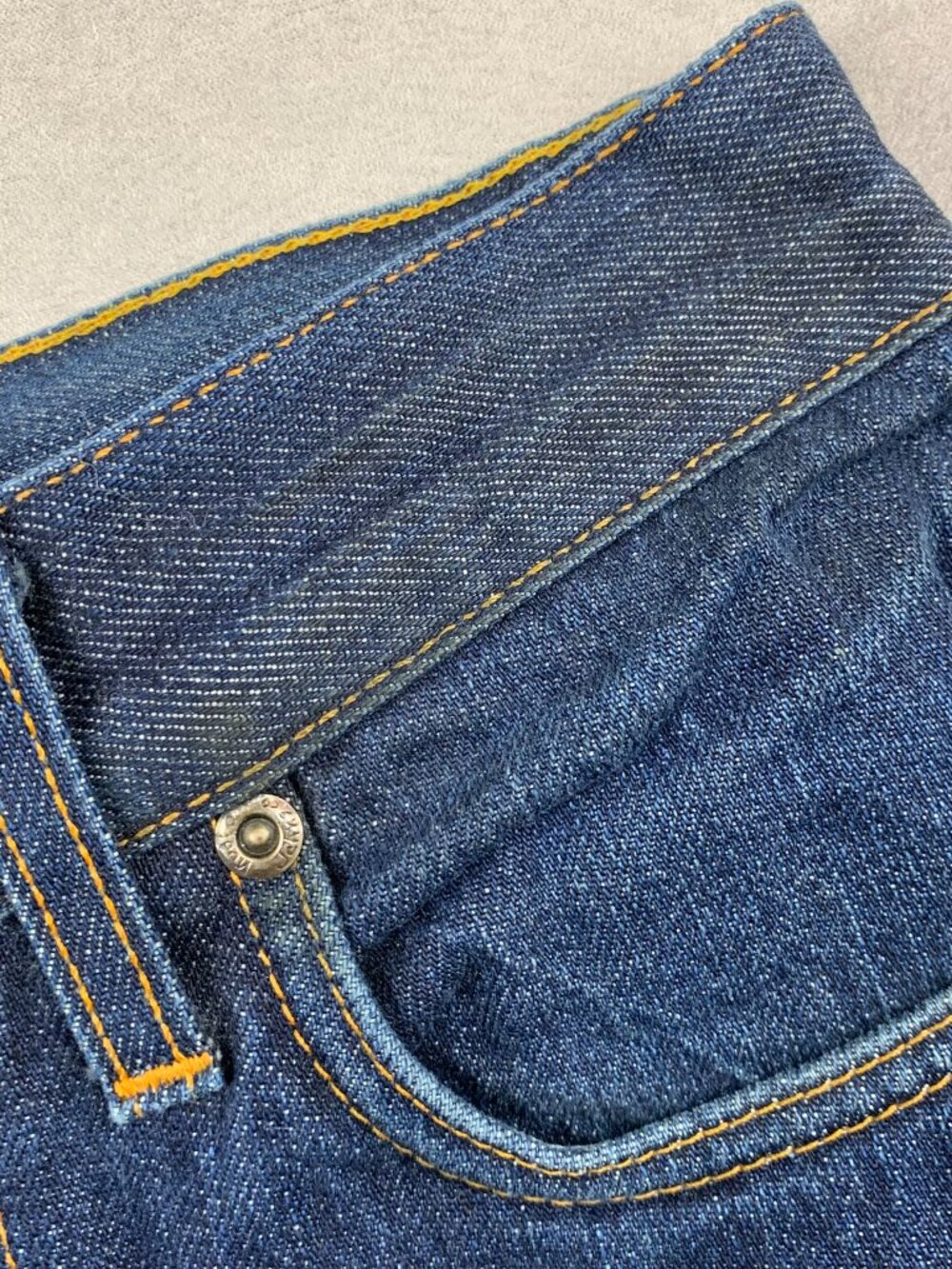 Nudie Jeans Men Pants 28 Dark Blue Selvedge Denim Thin Finn Organic Cotton 28x32 - Picture 9 of 14